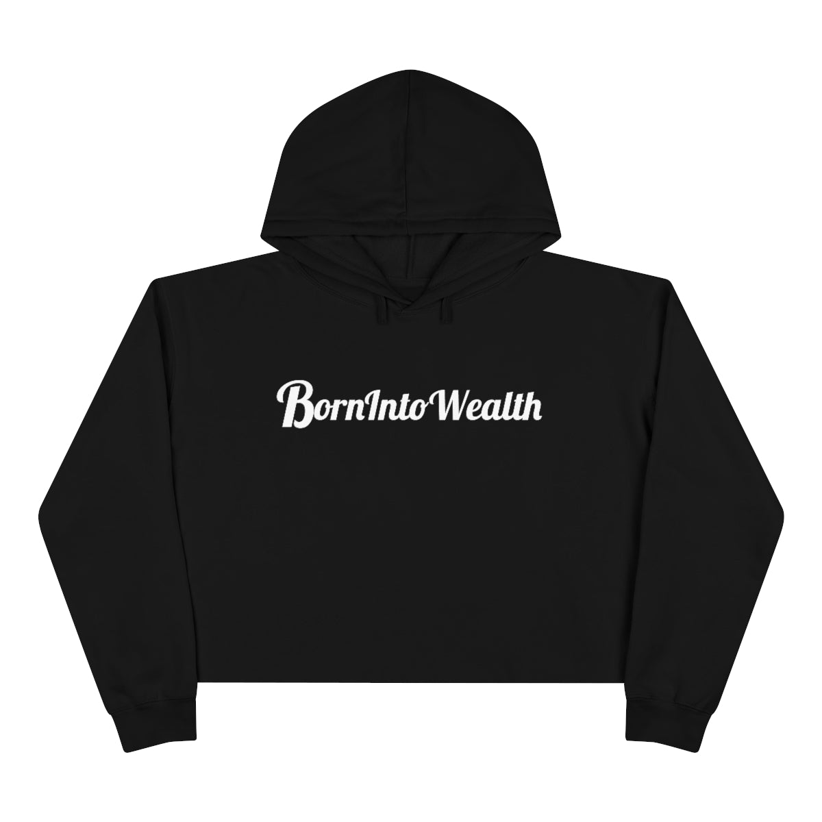 BIW Women's Crop Hoodie ( 3 Colors-Logo Back)