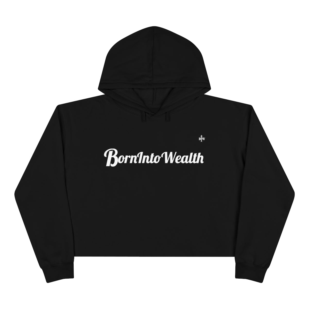 BIW Women's Crop Hoodie ( 3 Colors- Logo Front)