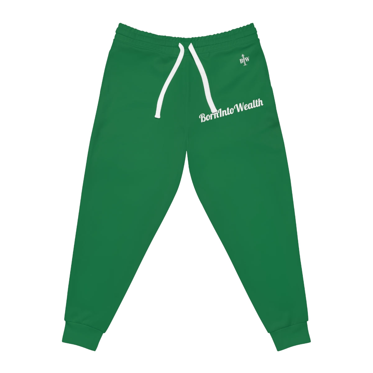 BIW Green/WHT Athletic Joggers